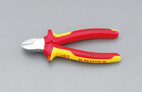 KNIPEX(クニペックス) 160mm 電工ニッパー・絶縁(グリップ付/メッキ) 7026160