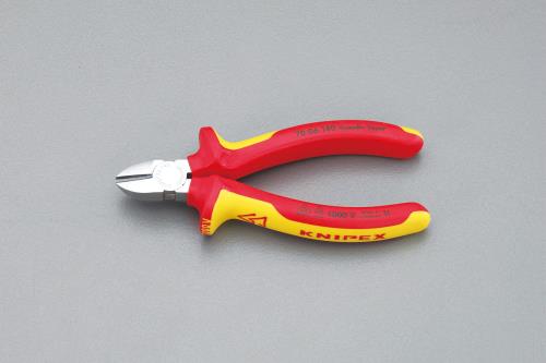 KNIPEX(クニペックス) 125mm 電工ニッパー・絶縁(グリップ付/メッキ) 7006125