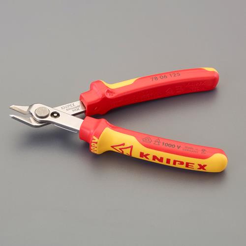 KNIPEX(クニペックス) 125mm 精密ニッパー・絶縁(グリップ付/ステンレス) 7806125