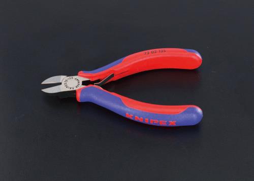 KNIPEX(クニペックス) 125mm ニッパー・プラスティック用(グリップ付) 7202125