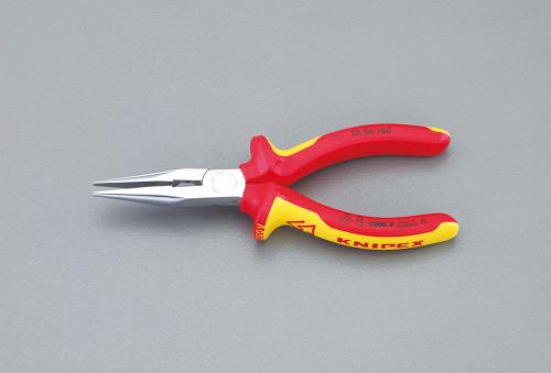 KNIPEX(クニペックス) 160mm 絶縁ラジオペンチ(グリップ付/メッキ) 2506160
