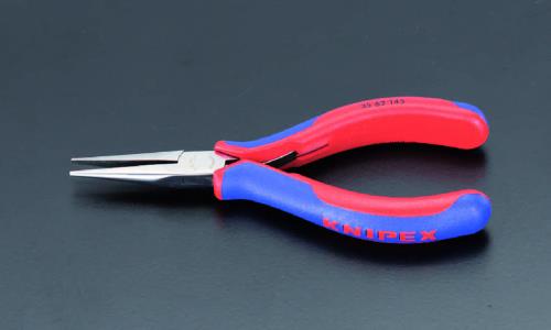 KNIPEX(クニペックス) 145mm 精密用プライヤー(グリップ付/半丸/ストレート) 3562145