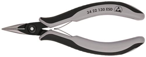 KNIPEX(クニペックス) 135mm 精密用プライヤー(ESD/半丸) 3422130ESD