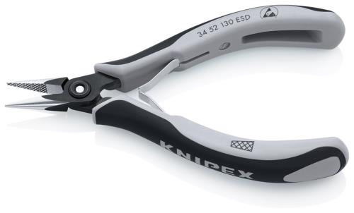 KNIPEX(クニペックス) 135mm 精密用プライヤー(ESD/半丸) 3452130ESD