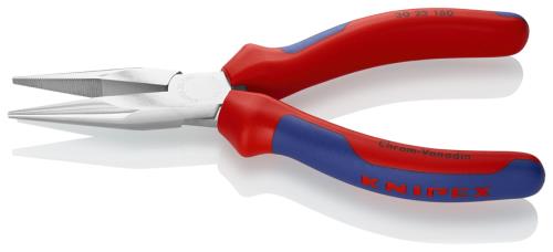 KNIPEX(クニペックス) 160mm ロングノーズプライヤー(グリップ付/メッキ) 3025160
