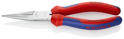 KNIPEX(クニペックス) 190mm ロングノーズプライヤー(グリップ付/メッキ) 3025190