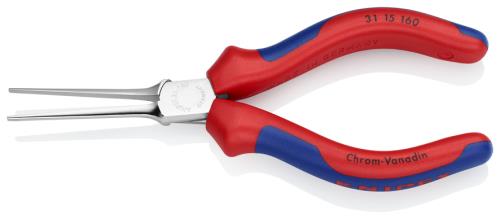 KNIPEX(クニペックス) 160mm ニードルノーズプライヤー(グリップ付/ストレート/メッキ 3115160