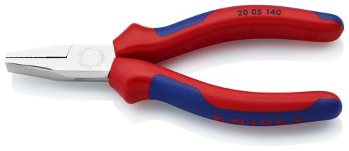 KNIPEX(クニペックス) 140mm フラットノーズプライヤー(グリップ付/メッキ) 2005140