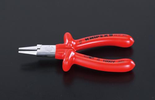 KNIPEX(クニペックス) 160mm 絶縁ラウンドノーズプライヤー(メッキ) 2207160