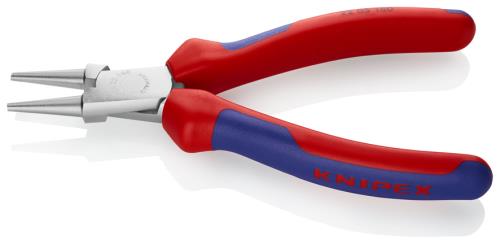 KNIPEX(クニペックス) 160mm ラウンドノーズプライヤー(グリップ付/メッキ) 2205160