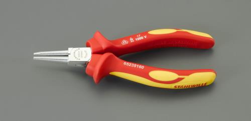 STAHLWILLE(スタビレー) 160mm 絶縁ラウンドノーズプライヤー 6523 8 160