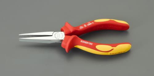 STAHLWILLE(スタビレー) 160mm 絶縁フラットノーズプライヤー 6508 8 160