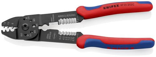 KNIPEX(クニペックス) 0.5 - 6.0mm2 圧着ペンチ(裸端子用) 9721215C