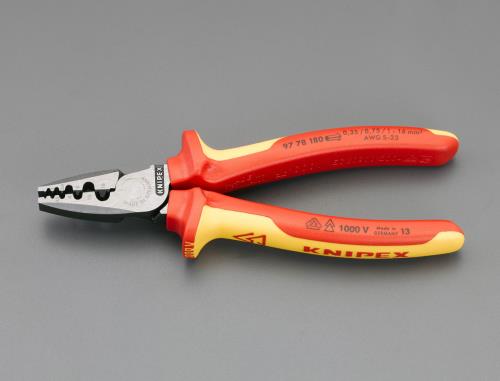KNIPEX(クニペックス) 0.25-16.0mm2 圧着ペンチ(絶縁/フェルール端子用) 9778180