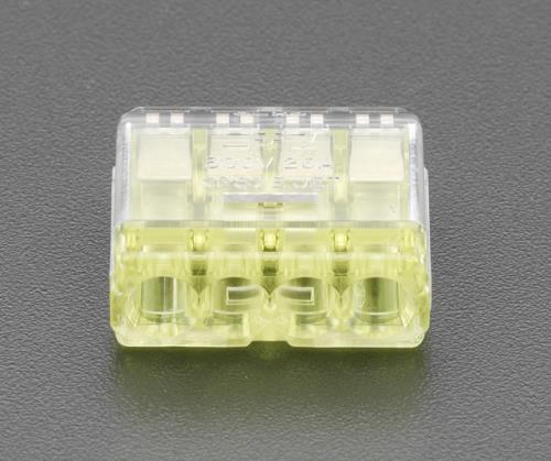 ESCO(エスコ) 4極 差込形電線コネクター(50個) EA538PD-4