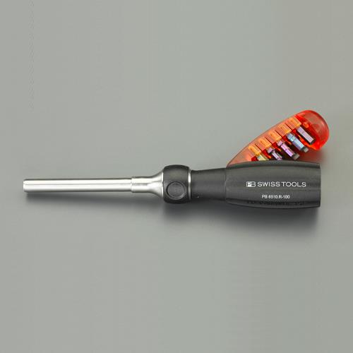 PB SWISS TOOLS(ピービースイスツールズ) ドライバーセット(ラチェット・差替式) PB6510.R-100