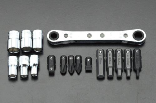 コーケン(Ko-ken) 1/4”DR ビット・ソケットセット(ラチェット付) R810D