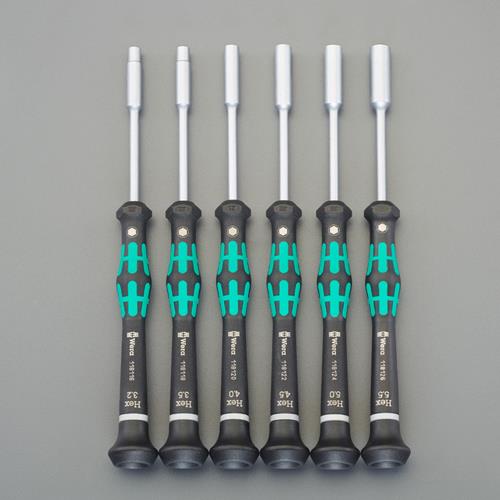 Wera（ヴェラ） 6本組 [Nut]ドライバーセット(精密用/ｲﾝﾁ) EA550MG-120