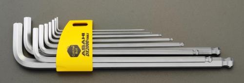 旭金属工業(ASAHI) 9本組 [Ball Hex}キーレンチ(ホールド機能付) AQKS910