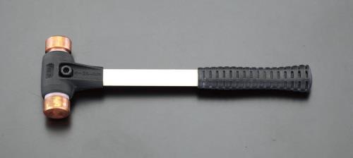 ESCO(エスコ) 680g/30mm ハンマー(銅・ハード/ファイバーG・H) EA575HB-1