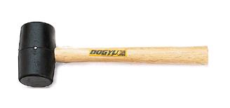 土牛産業(DOGYU) 670g/60x350mm ゴムハンマー(黒) 00435