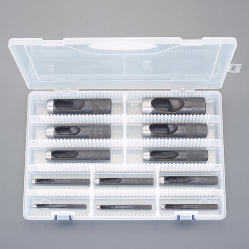 スリーエッチ 3-25mm/12個組 革ポンチセット EA576H-100