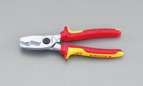 KNIPEX(クニペックス) φ20mm/200mm ケーブルカッター(絶縁/メッキ) 9516200