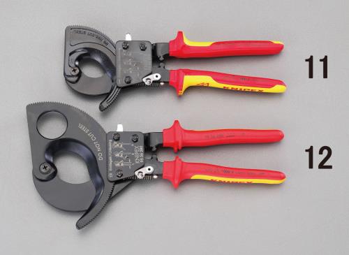 KNIPEX(クニペックス) φ32mm/250mm ケーブルカッター(ラチェット・絶縁) 9536250