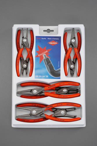 KNIPEX(クニペックス) 8本組 スナップリングプライヤー 002004SB
