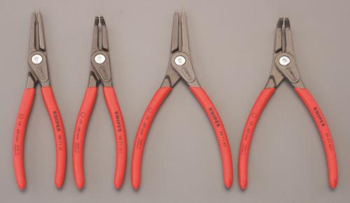 KNIPEX(クニペックス) 4本組 スナップリングプライヤー(軸・穴用) 001957V01