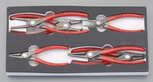 KNIPEX(クニペックス) 6本組 スナップリングプライヤー(軸・穴用) 002001V02