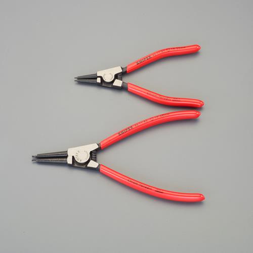 KNIPEX(クニペックス) 2本組 スナップリングプライヤー(軸用/ツールロール付) EA590-36