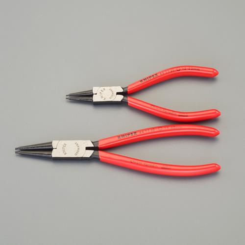 KNIPEX(クニペックス) 2本組 スナップリングプライヤー(穴用/ツールロール付) EA590-41