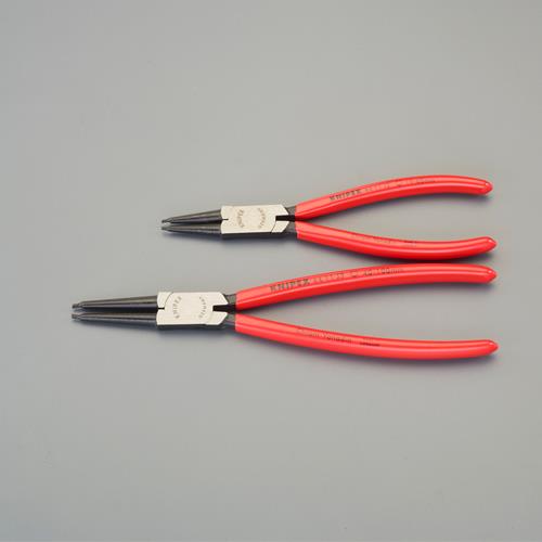 KNIPEX(クニペックス) 2本組 スナップリングプライヤー(穴用/ツールロール付) EA590-42