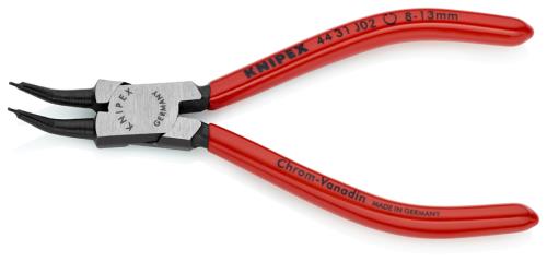 KNIPEX(クニペックス) 8- 13mm 穴用スナップリングプライヤー/45゚ 4431J02