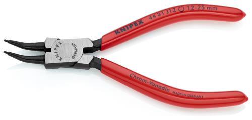 KNIPEX(クニペックス) 12- 25mm 穴用スナップリングプライヤー/45゚ 4431J12