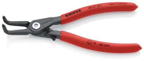 KNIPEX(クニペックス) 19- 60mm 穴用スナップリングプライヤー(ストッパー付) 4841J21