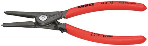 KNIPEX(クニペックス) 19- 60mm 軸用スナップリングプライヤー(ストッパー付) 4931A2