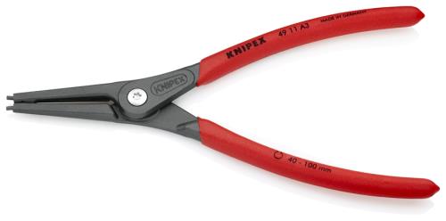 KNIPEX(クニペックス) 40-100mm 軸用精密スナップリングプライヤー 4911A3