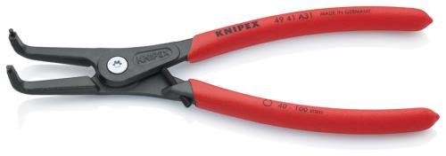 KNIPEX(クニペックス) 40-100mm 軸用スナップリングプライヤー(ストッパー付) 4941A31