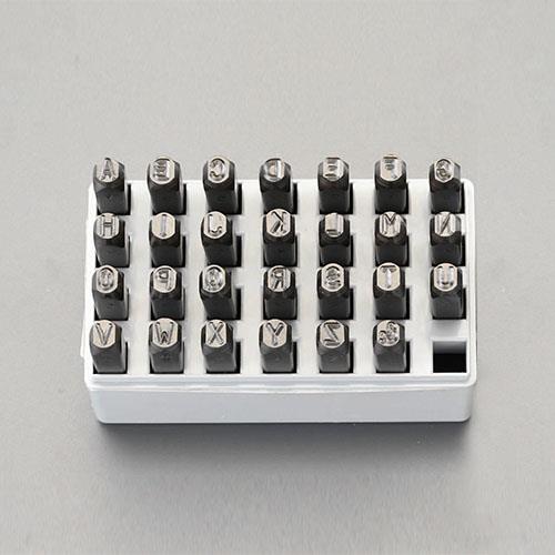ESCO(エスコ) 8.0mm 英字 刻印セット EA591HS-8