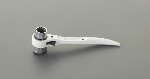トップ工業(TOP) 17x19mm/180mm 両口ラチェットレンチ(コンパクトショート) RM-17X19CS