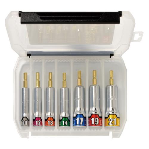 KTC(京都機械工具) 7本組/10-21mm 電ドルソケットセット TBZP637