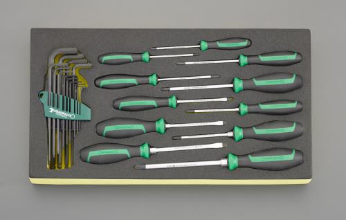 STAHLWILLE(スタビレー) 24本組 ドライバー・六角棒レンチセット TCS WT 4622-4650-1