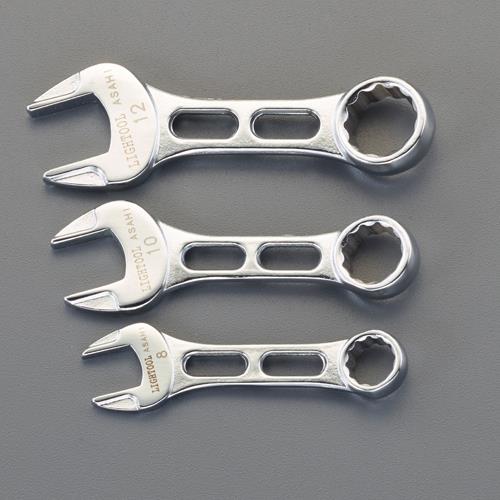 旭金属工業(ASAHI) 3本組 片目片口スパナ(ショートサイズ) LCWUS30