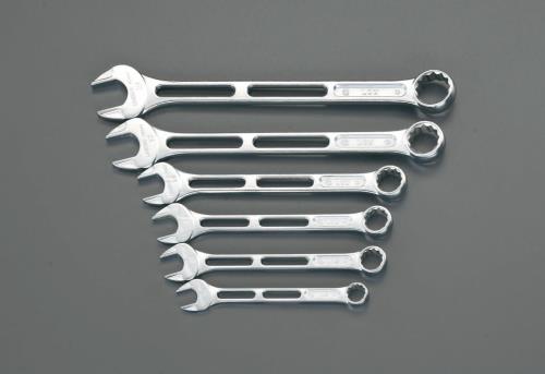 旭金属工業(ASAHI) 6本組/10-19mm 片目片口スパナ(軽量) LCWS6