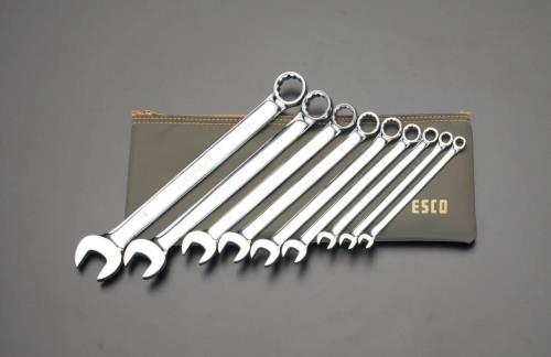 SIGNET(シグネット) 9本組/ 6-19mm 片目片口スパナ(光沢仕上) EA614C-1