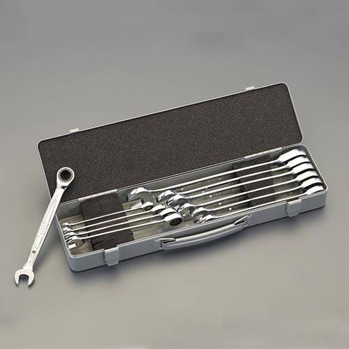 TONE(トネ) 11本組 片目片口スパナ(ラチェット式) RM110