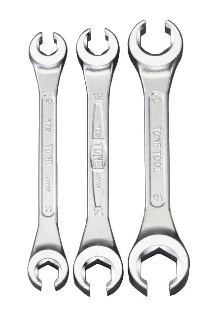 3本組 フレアナットレンチ(15゚) 3本組 フレアナットレンチ(15゚)