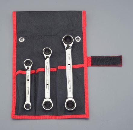 TONE(トネ) ラチェットめがねレンチ(4サイズ) RMW300